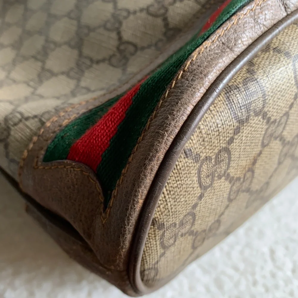 FIRM Authentic Gucci GG Vintage Supreme Ophidia Bucket - Picture 11 of 16
